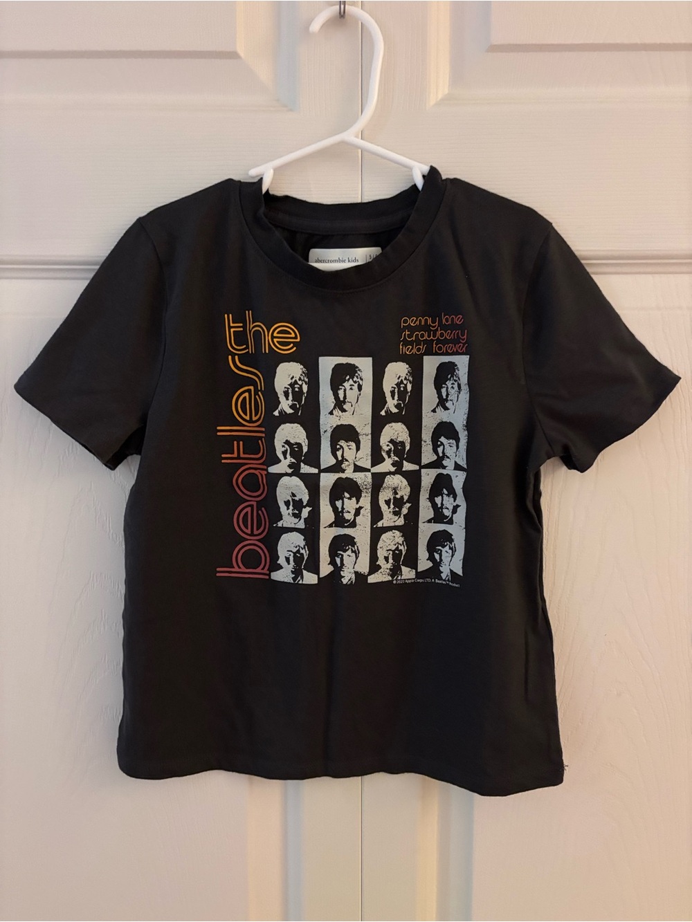 Abercrombie Kids Black Beatles Graphic Tee